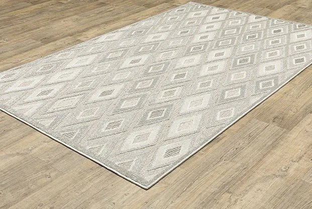 Tangier TAN02 Grey Rug - Baconco