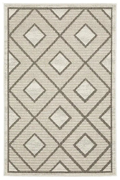 Tangier TAN05 Off-white/Olive Rug - Baconco