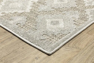 Tangier TAN08 Ivory/Grey Rug - Baconco