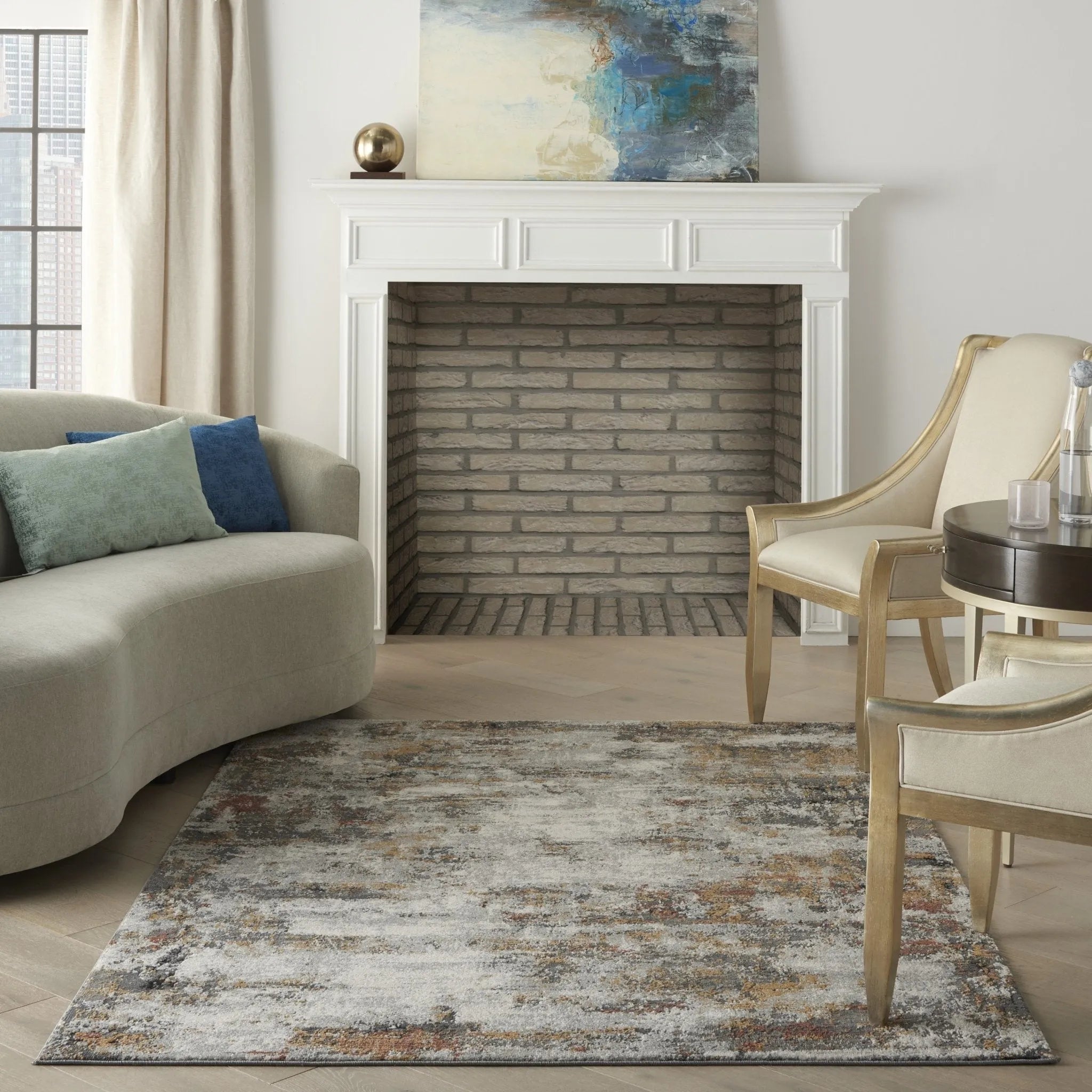 Tangra TNR03 Grey/Multi Rug - Baconco