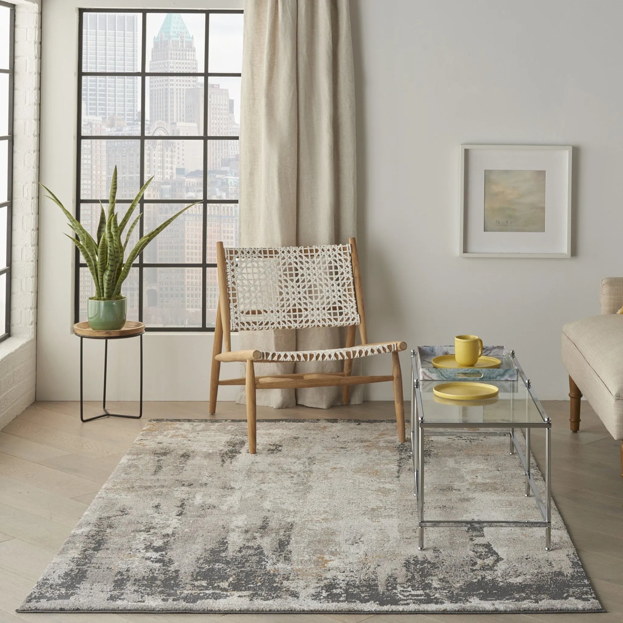 Tangra TNR05 Cream Grey Rug - Baconco