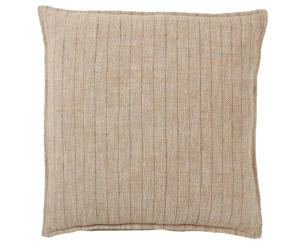 Tanzy TAN07 Light Brown/Cream Pillow - Baconco