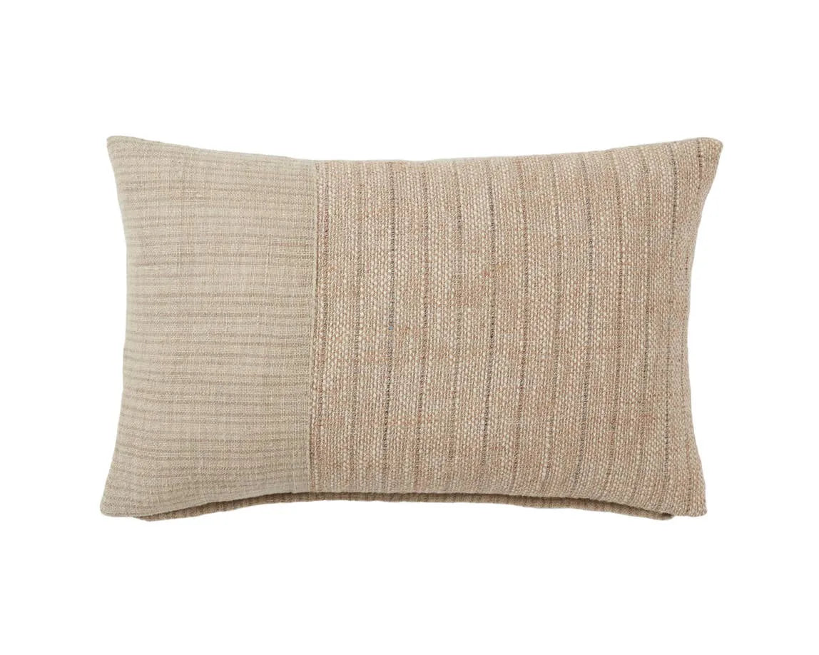 Tanzy TAN08 Light Brown/Cream Pillow - Baconco