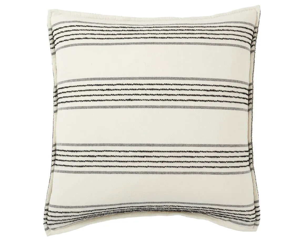 Tanzy TAN12 Black/Ivory Pillow - Baconco