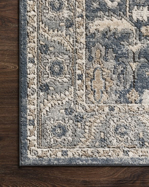 Teagan TEA-03 Denim/Pebble Rug - Baconco