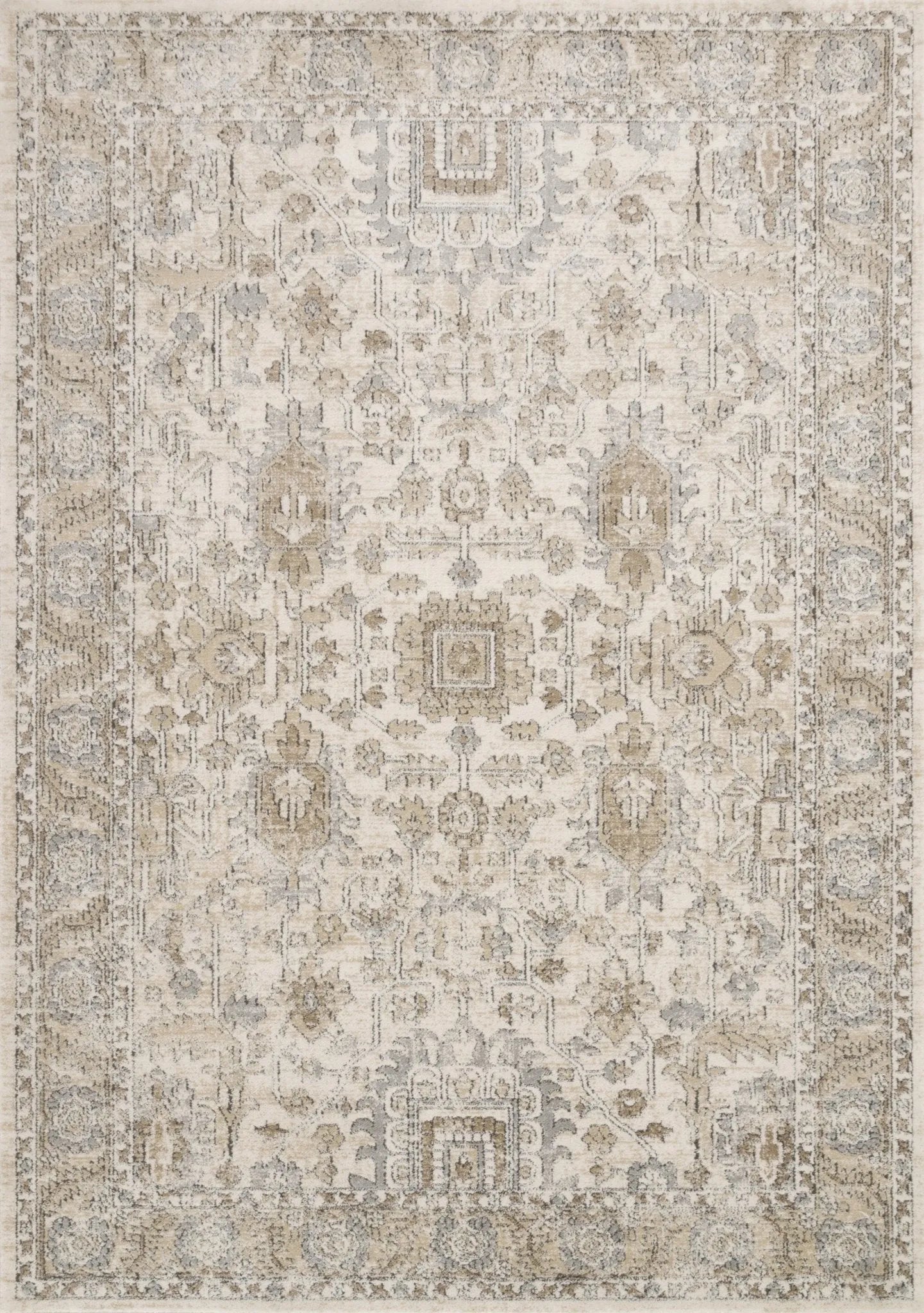 Teagan TEA-03 Ivory/Sand Rug - Baconco