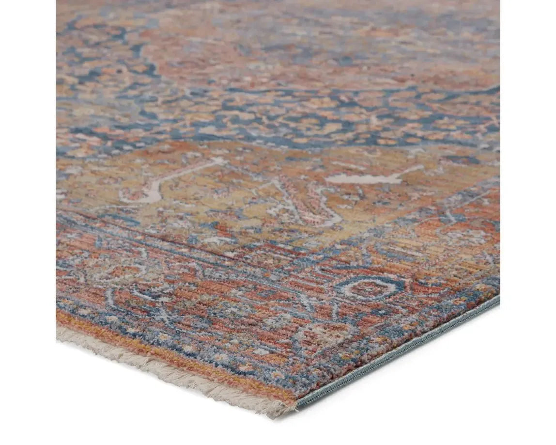 Terra TRR08 Orange/Blue Rug - Baconco