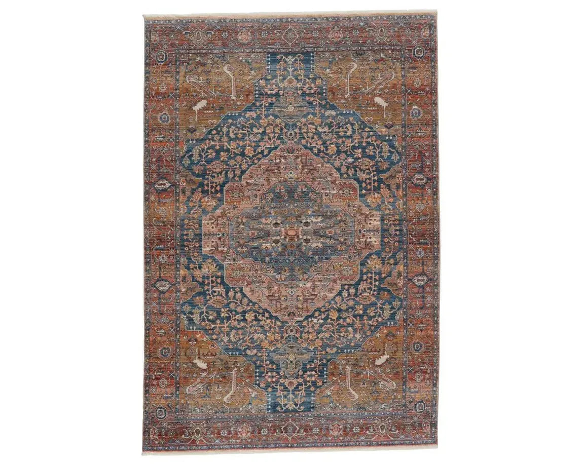 Terra TRR08 Orange/Blue Rug - Baconco