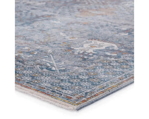 Terra TRR09 Blue/Orange Rug - Baconco