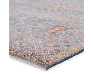 Terra TRR10 Blue/Orange Rug - Baconco