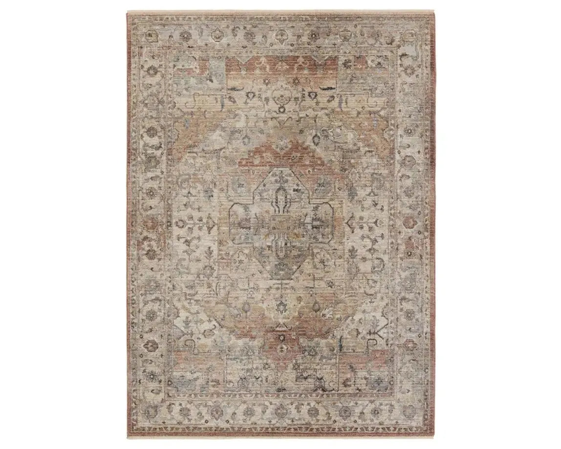 Terra TRR16 Pink/Light Brown Rug - Baconco