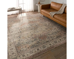 Terra TRR16 Pink/Light Brown Rug - Baconco