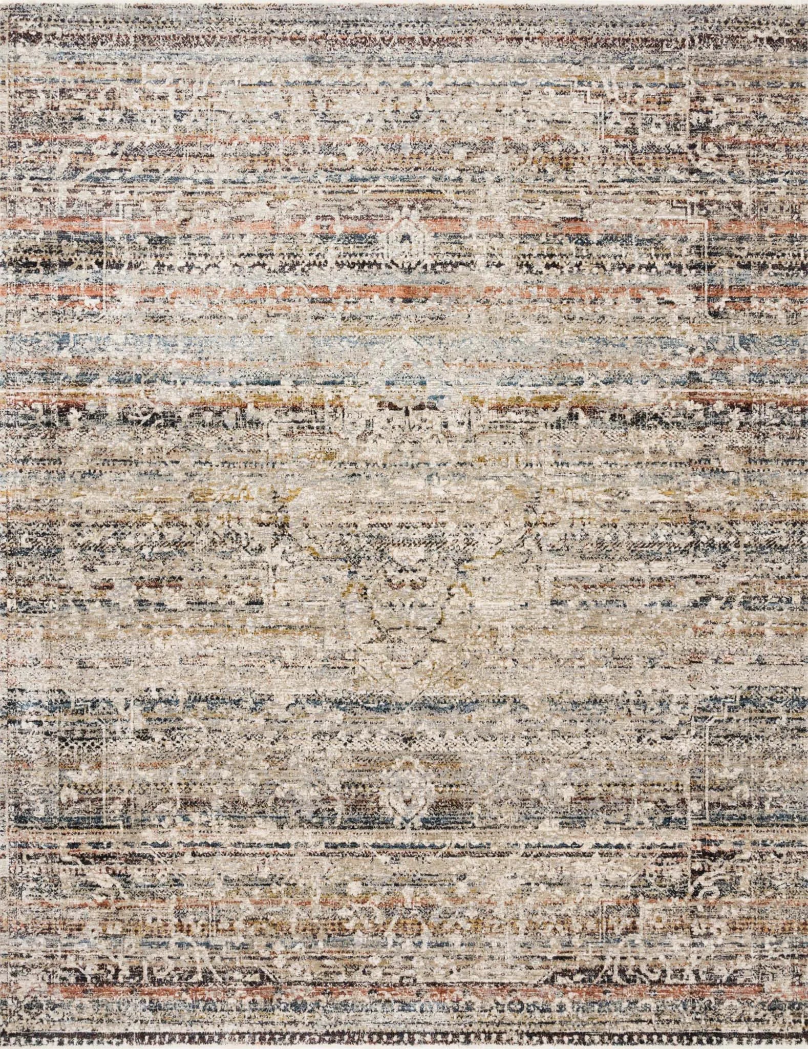 Theia THE-03 Taupe/Multi Rug - Baconco