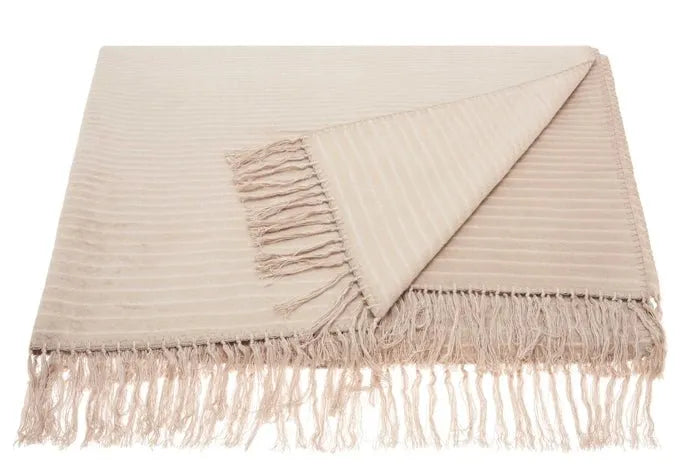 Throw SZ007 Beige Throw Blanket - Baconco