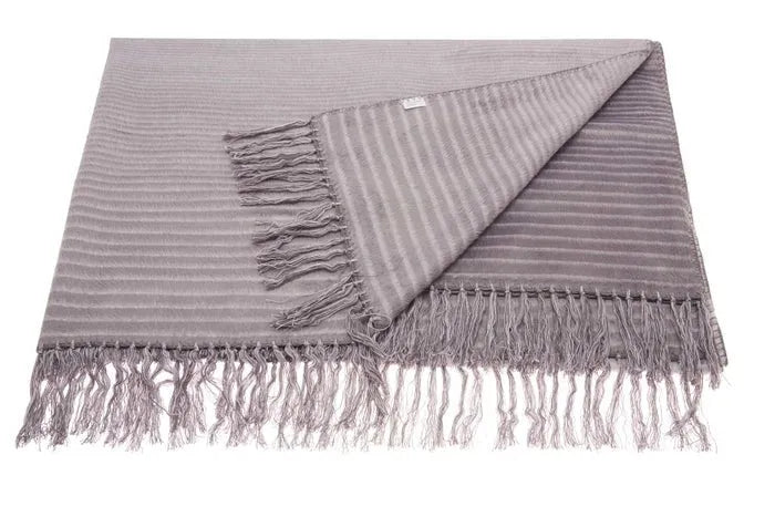 Throw SZ007 Steel Grey Throw Blanket - Baconco