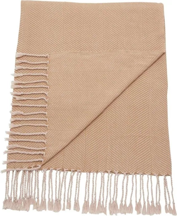 Throw SZ008 Beige Throw Blanket - Baconco