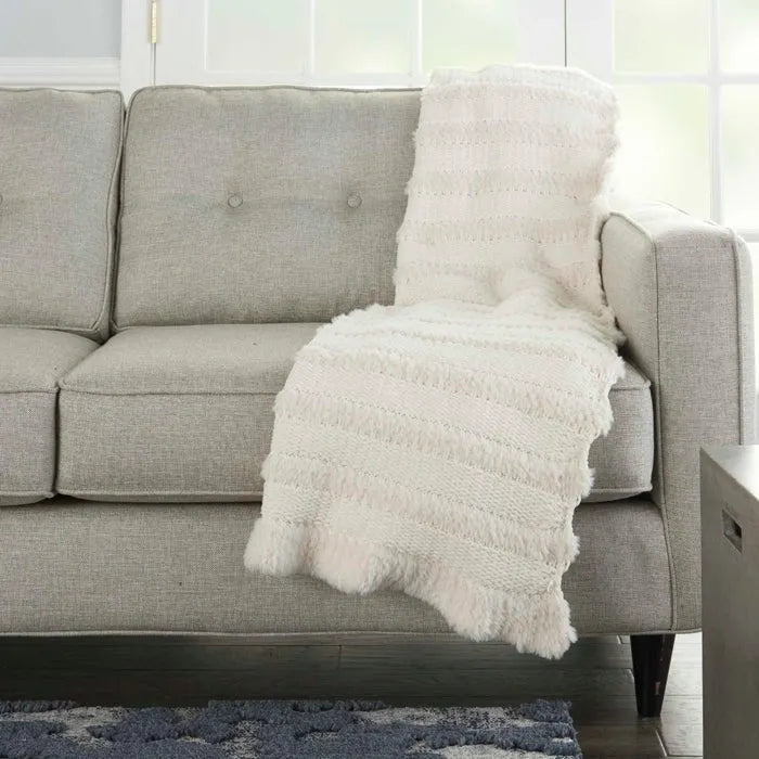 Throw VV190 Ivory Throw Blanket - Baconco