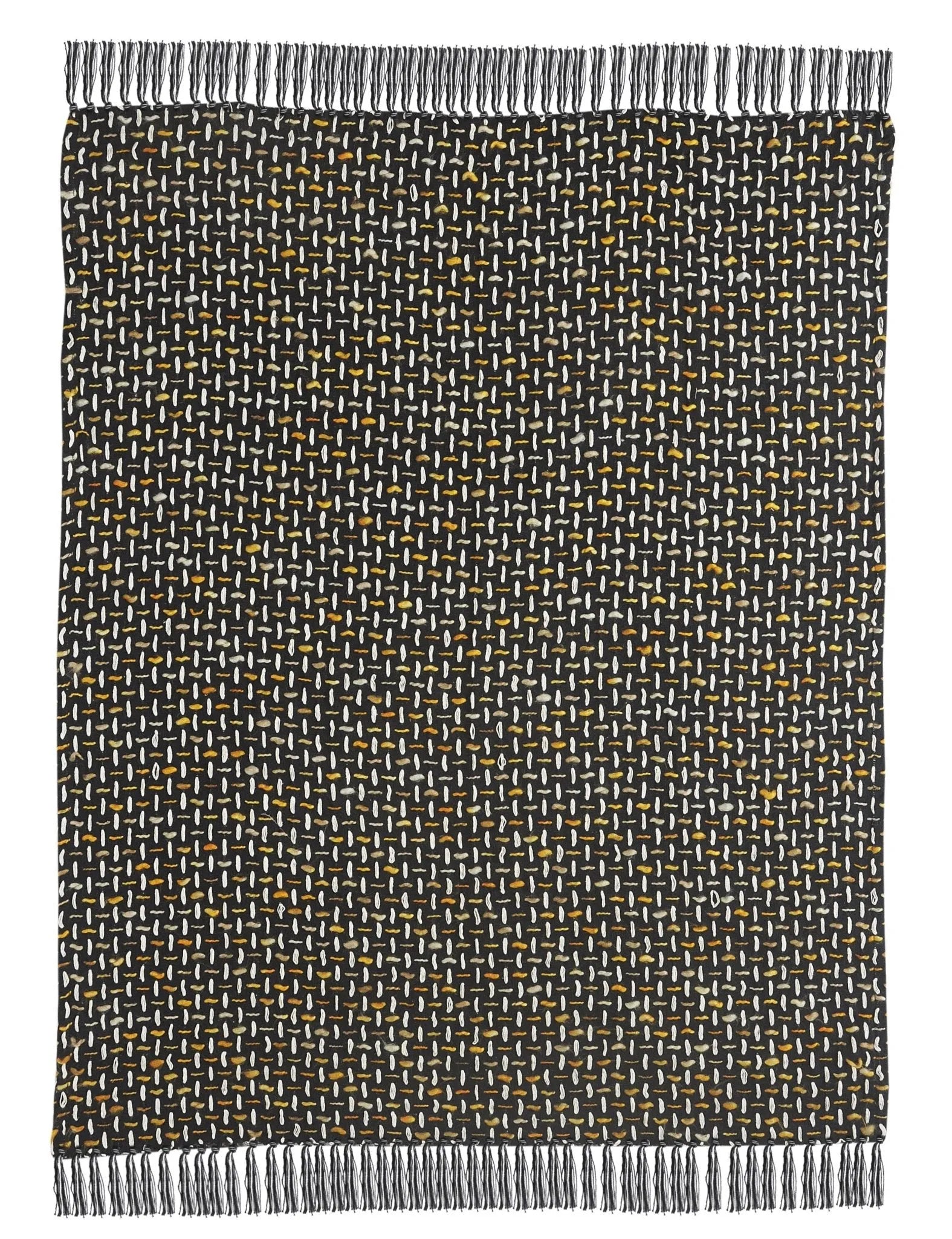 Throws Lr80189 Black/Gold Throw Blanket - Baconco