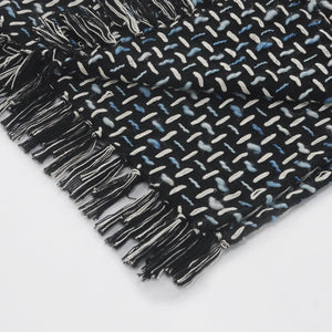 Throws Lr80190 Black/Blue Throw Blanket - Baconco