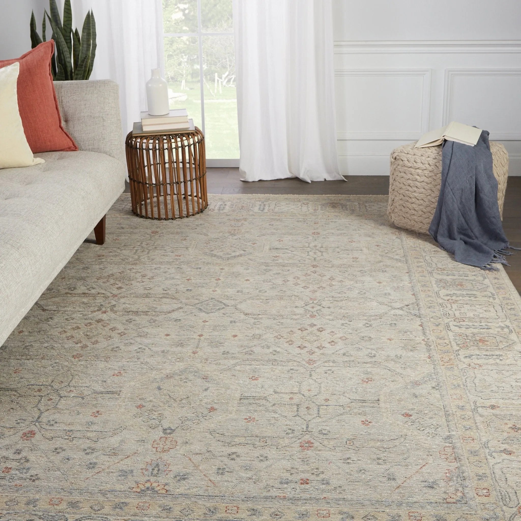 Tierzah Trz04 Maison Beige/Gray Rug - Baconco