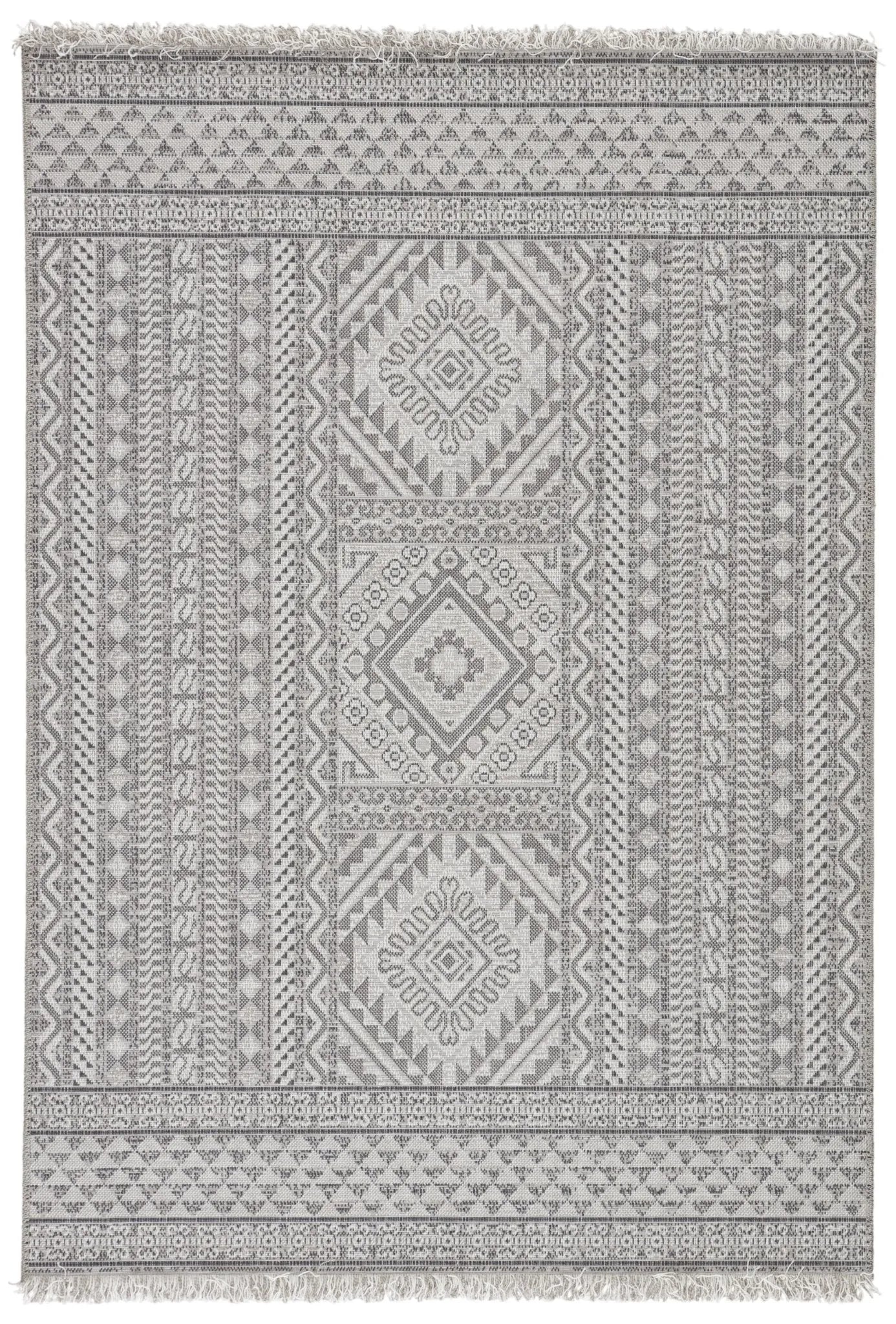 Tikal Tkl01 Inayah Gray/Light Gray Rug - Baconco