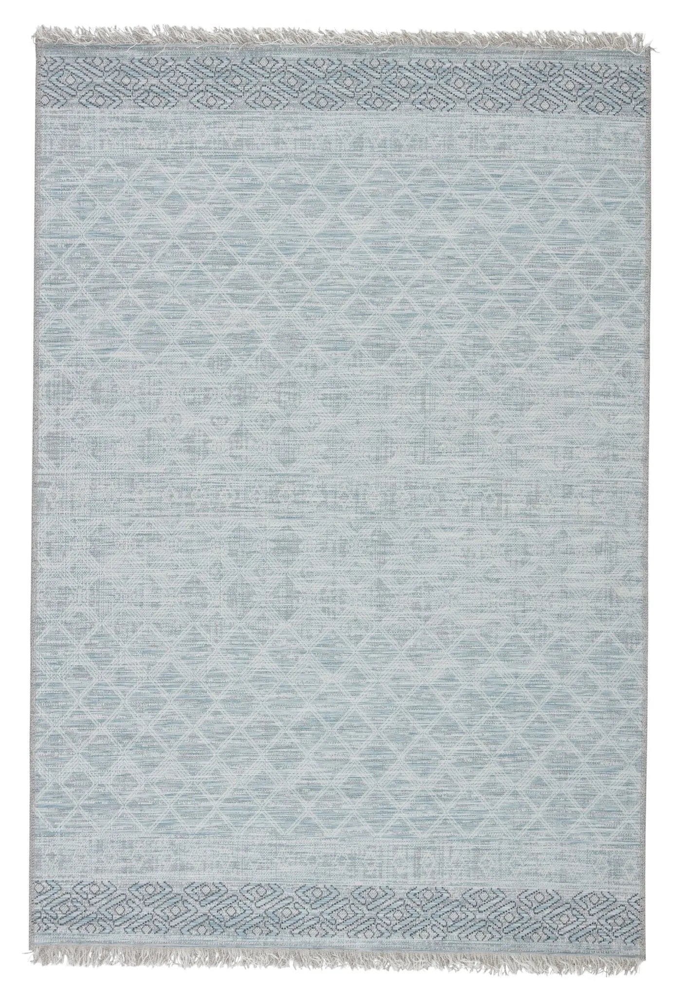 Tikal Tkl06 Ravi Gray/Light Blue Rug - Baconco