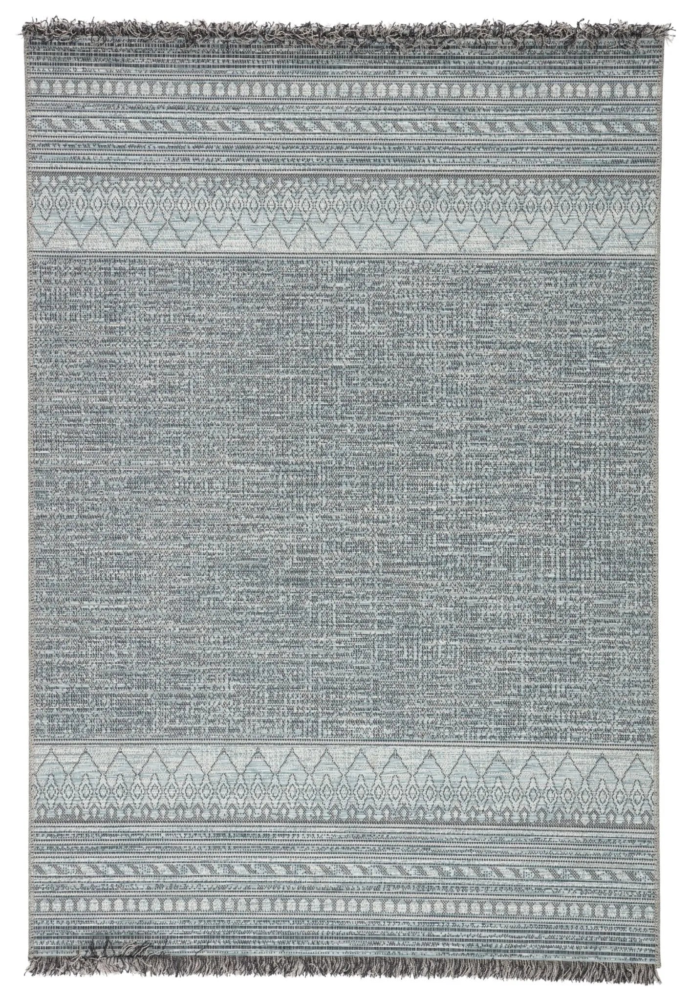 Tikal Tkl07 Rao Gray/Light Blue Rug - Baconco