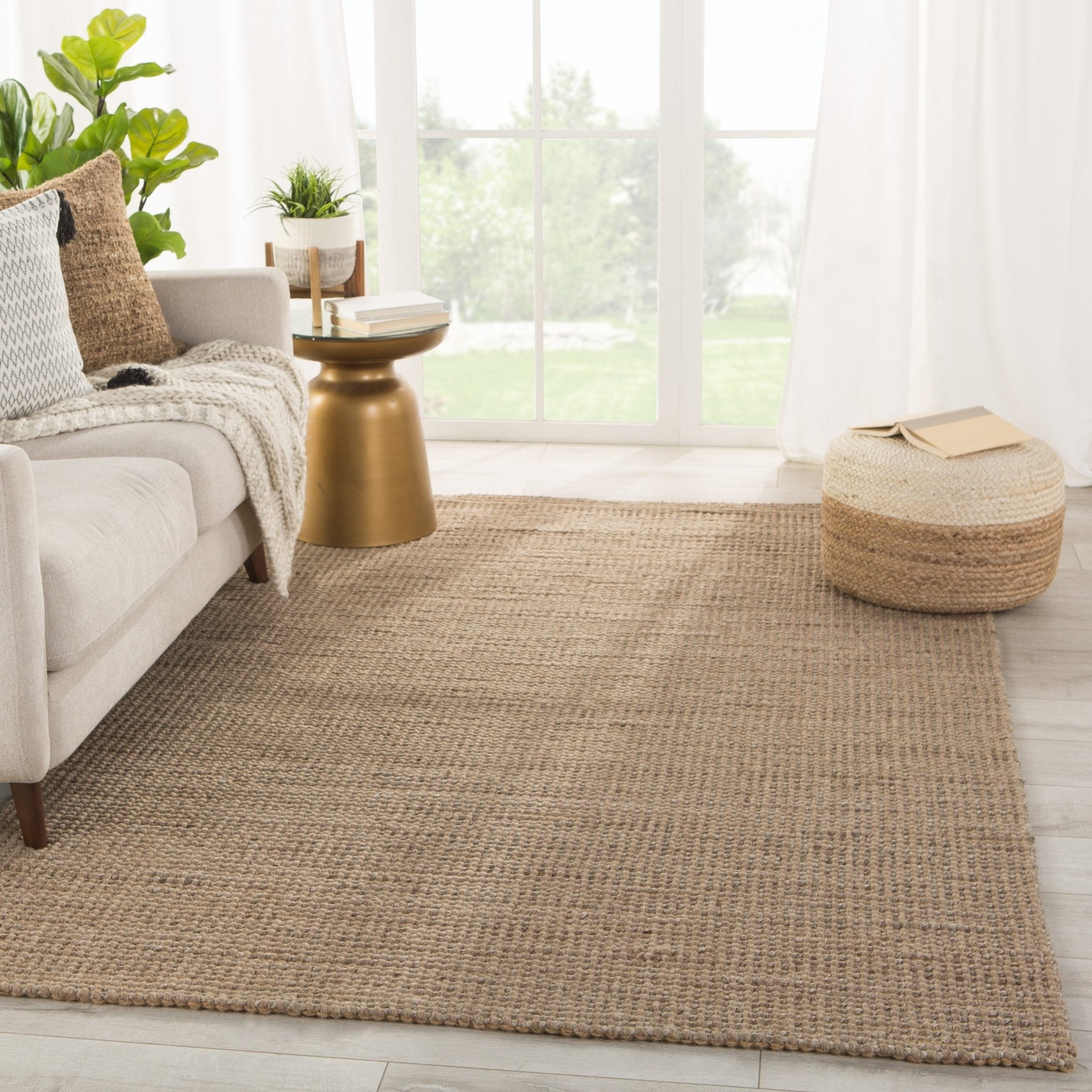 Tioman Tim01 Beech Tan/Taupe Rug - Baconco