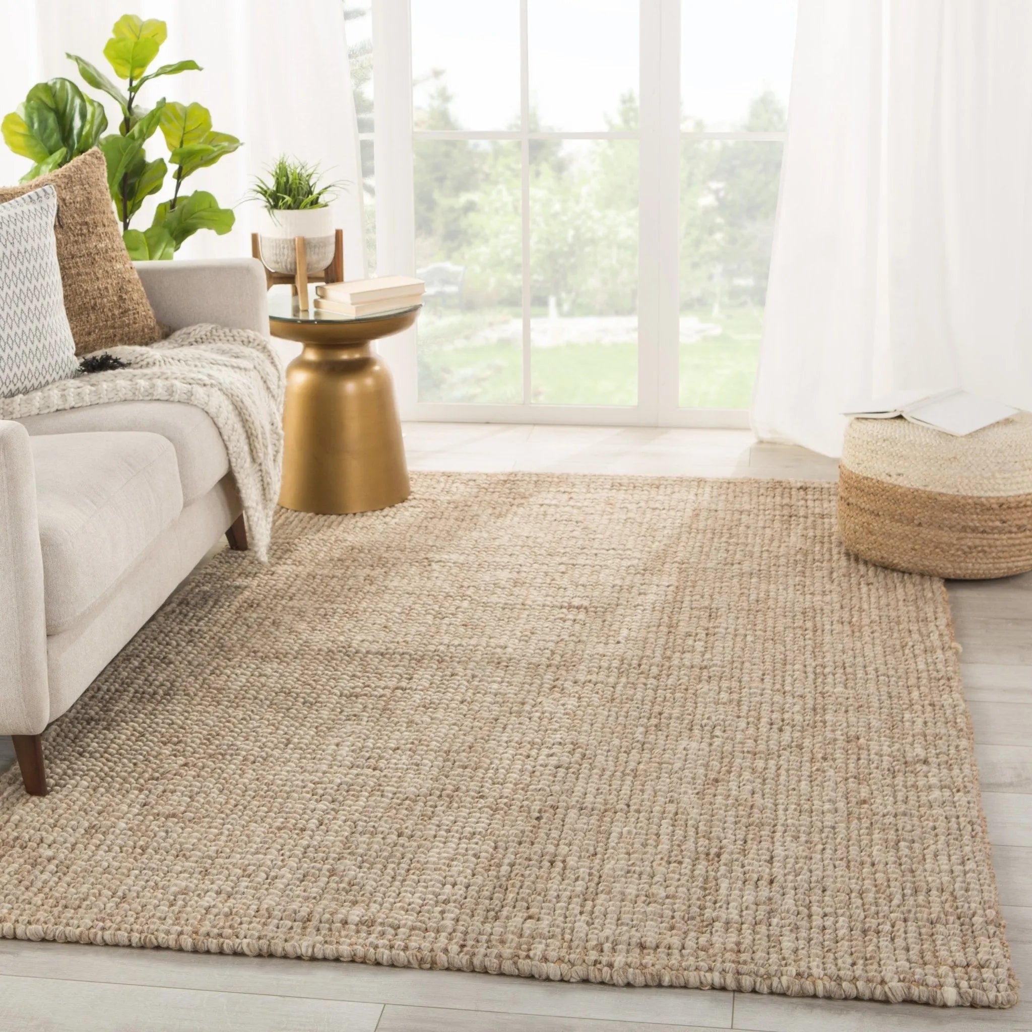 Tioman Tim02 Oceana Light Gray/Tan Rug - Baconco