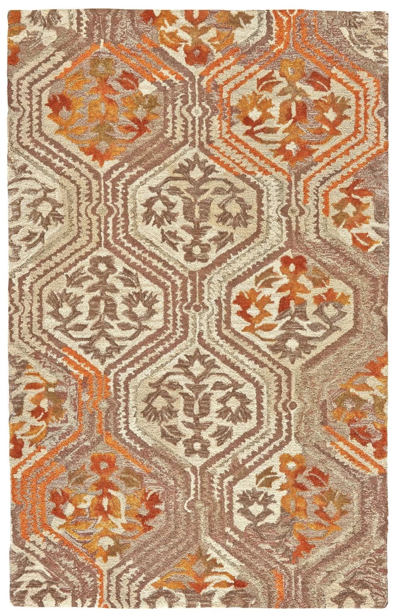 Tivoli 6518213F Tan/Orange Rug - Baconco