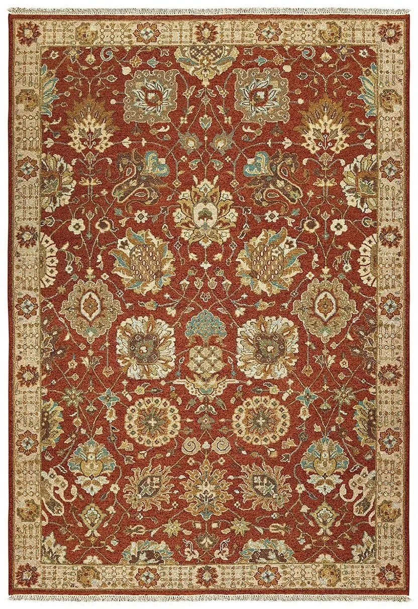 Tommy Bahama Angora 12303 Rust Ivory Rug - Baconco