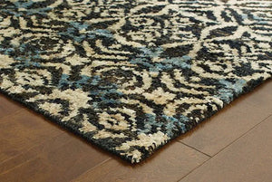 Tommy Bahama Ansley 50904 Black / Beige Rug - Baconco