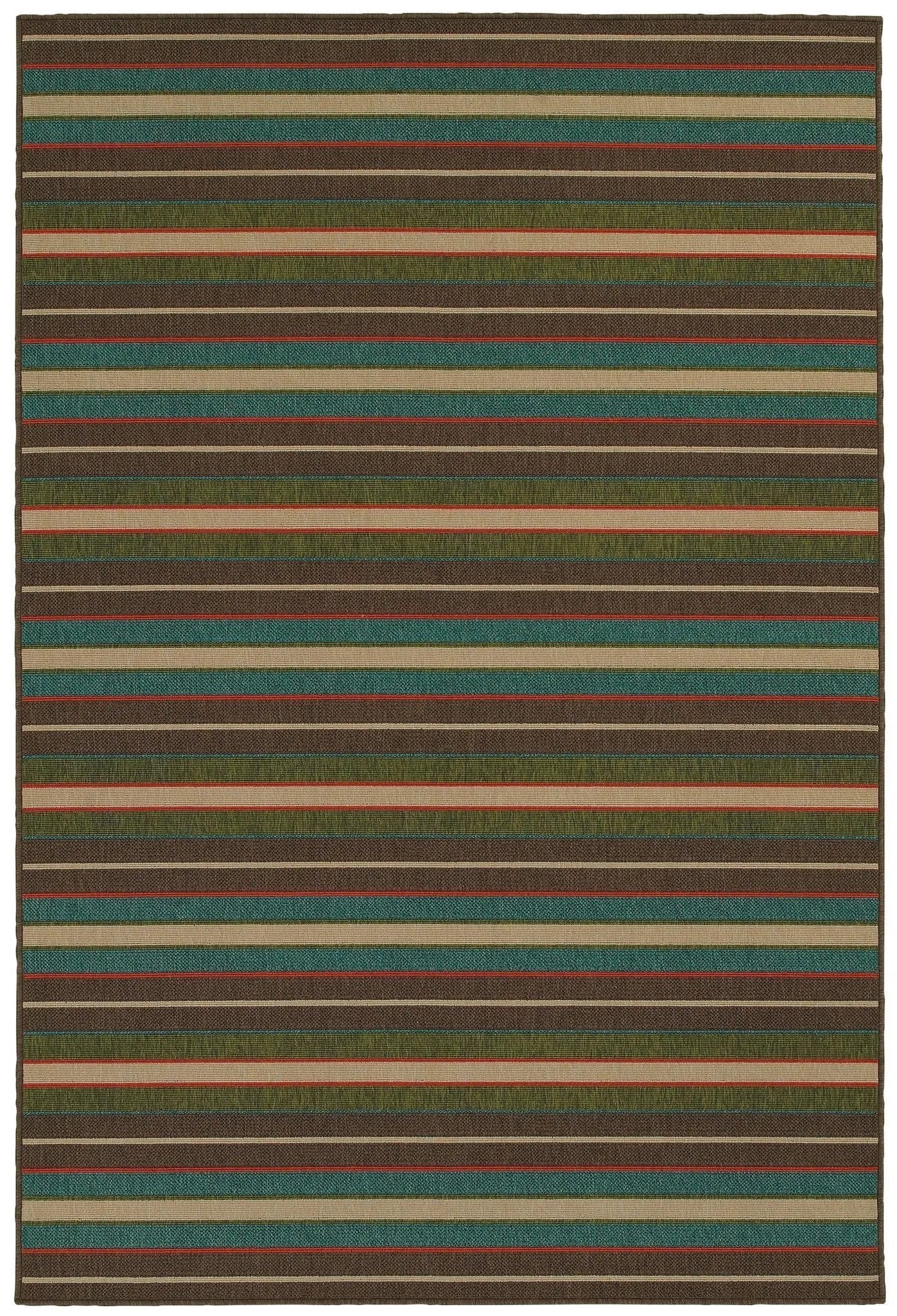 Tommy Bahama Seaside 1307D Brown Multi Rug - Baconco