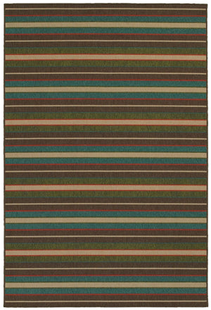 Tommy Bahama Seaside 1307D Brown Multi Rug - Baconco