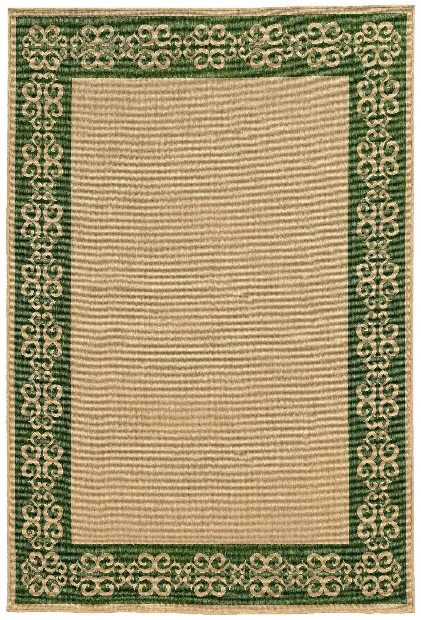 Tommy Bahama Seaside 7127F Beige / Green Rug - Baconco