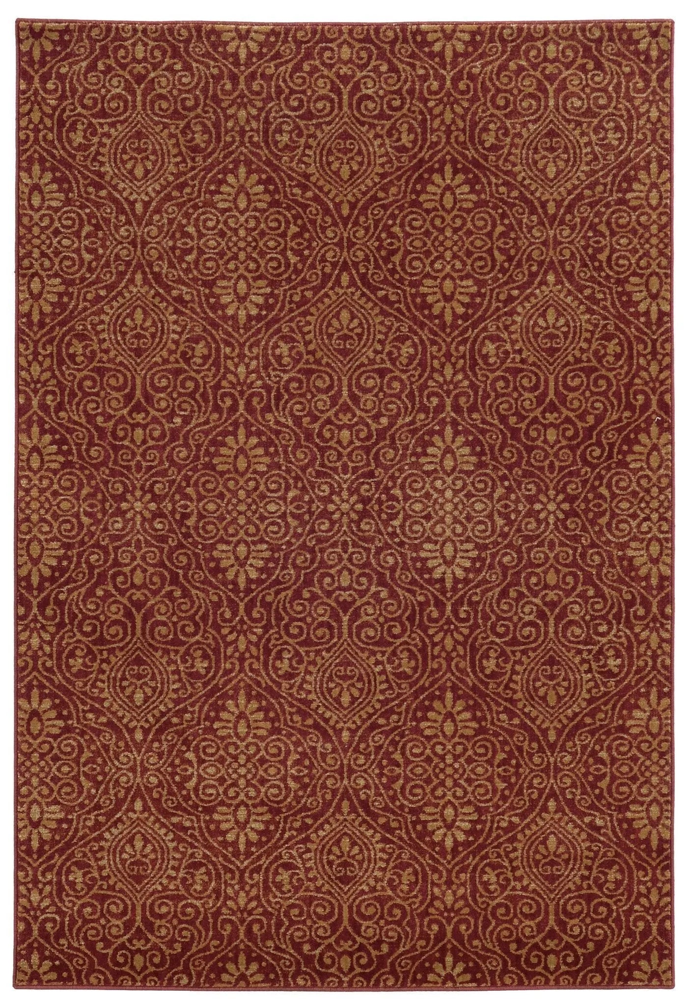 Tommy Bahama Voyage 91R Red / Beige Rug - Baconco