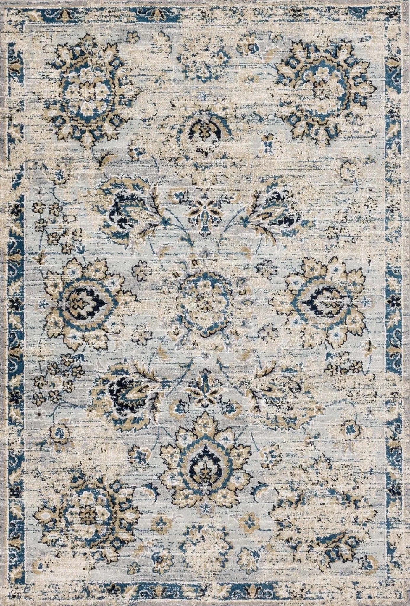 Torrance TC 05 Grey / Navy Rug - Baconco