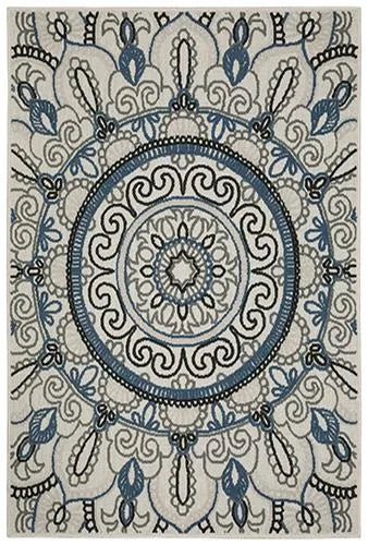 Torrey 072J1 Beige/Blue Rug - Baconco