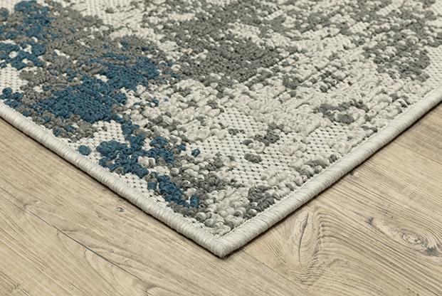 Torrey 140H1 Beige/Blue Rug - Baconco