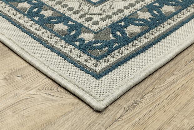 Torrey 8020W Beige/Blue Rug - Baconco