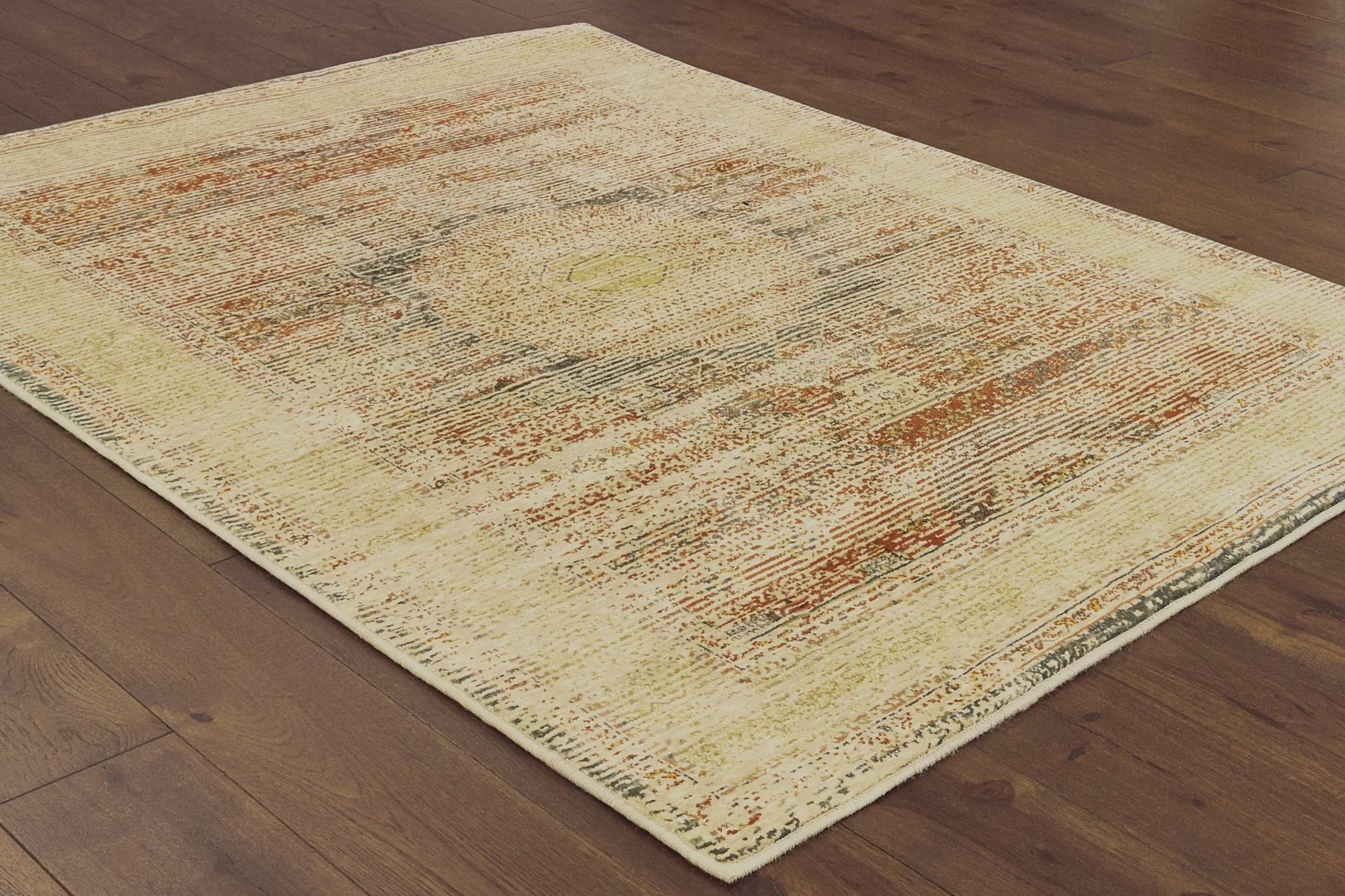 Toscana 9564A Ivory Orange Rug - Baconco