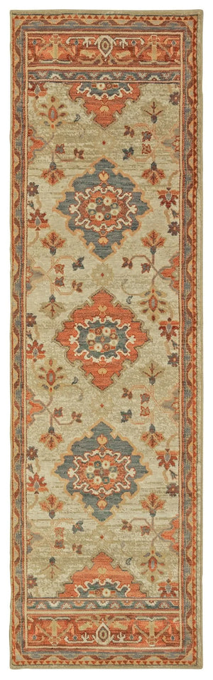 Toscana 9570A Ivory Orange Rug - Baconco