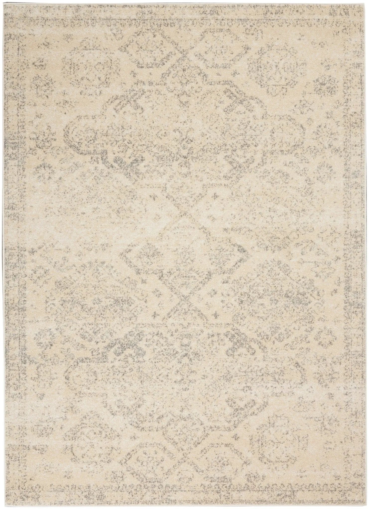 Tranquil Tra13 Beige Grey Rug - Baconco