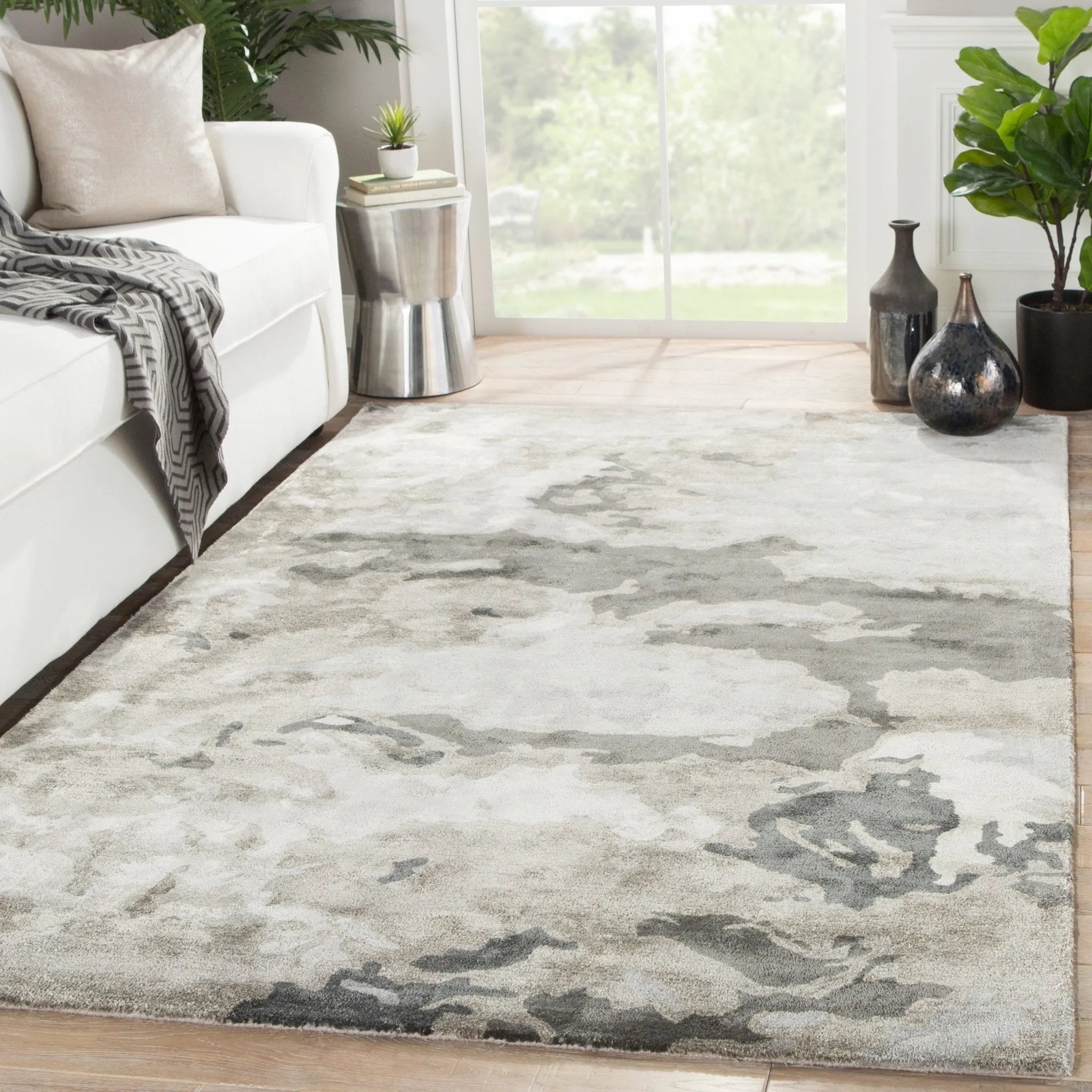 Transcend TRD01 Glacier Gray / Silver Rug - Baconco