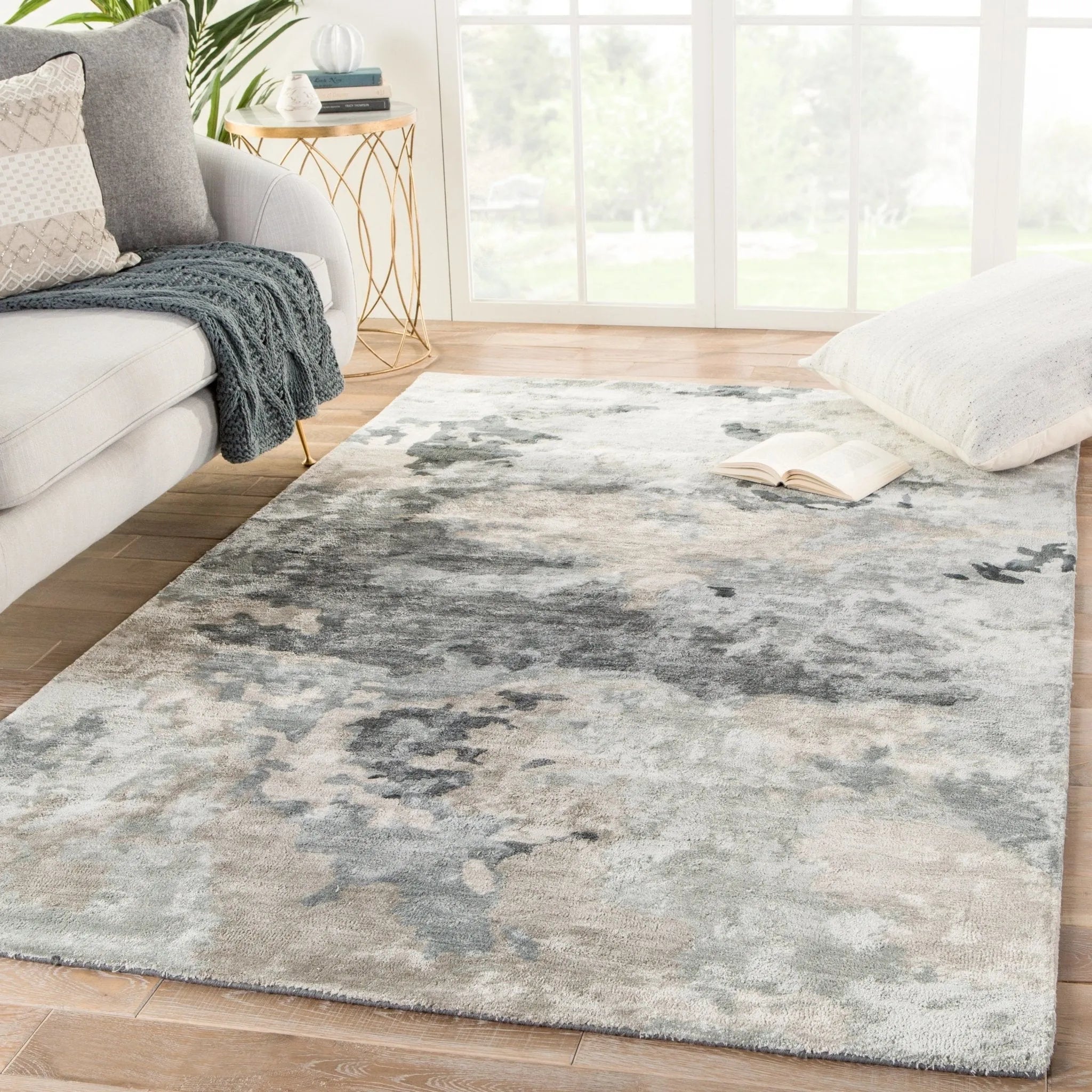 Transcend Trd04 Glacier Gray/Dark Blue Rug - Baconco