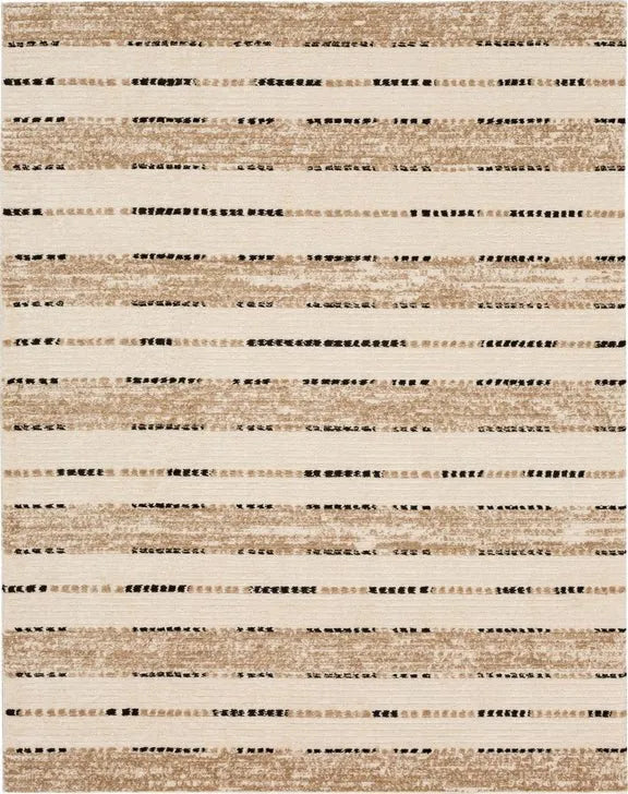 Traverse R1128 654 Lanes Tan Rug - Baconco