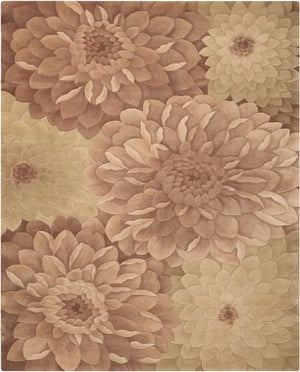 Tropics TS11 Taupe/Green Rug - Baconco