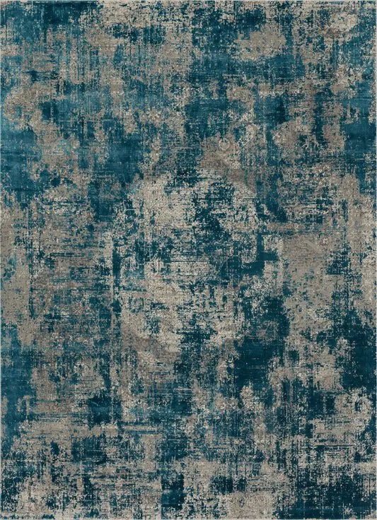 Tryst R1074 4311 Bari Grey Blue Rug - Baconco