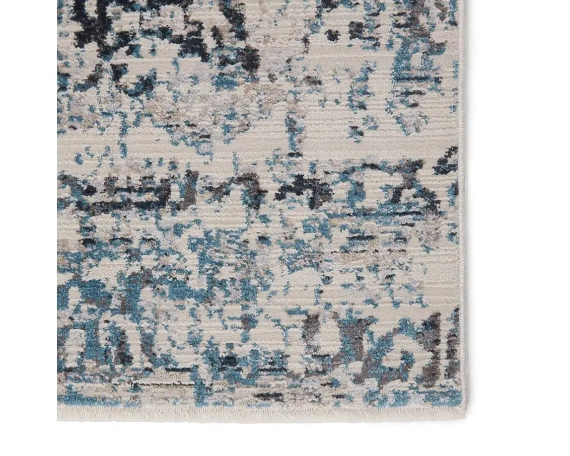 Tunderra TUN03 Grey/Teal Rug - Baconco