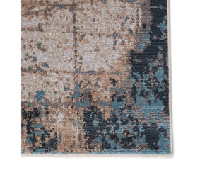 Tunderra TUN07 Brown/Teal Rug - Baconco